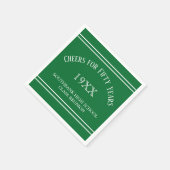 Herinneringen! 50e klas Reunion party Napkins Servet (Hoek)