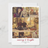 Herinneringen 6 Foto Afgeronde Kerstkaart (Voorkant)