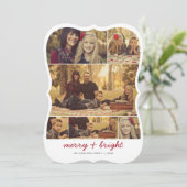 Herinneringen 6 Foto Beugel Vakantie Wenskaart Feestdagenkaart (Staand voorkant)