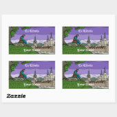 Herinneringen aan Camelot Bookplate Rechthoekige Sticker (Vel)