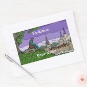 Herinneringen aan Camelot Bookplate Rechthoekige Sticker (Envelop)