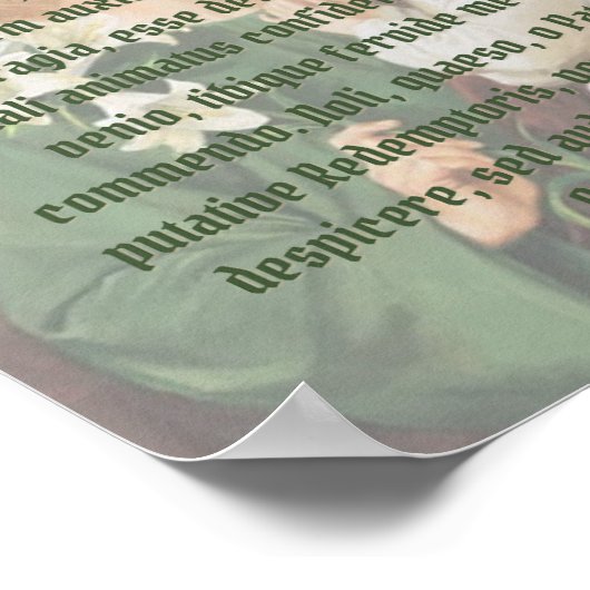 Herinneringen aan de heilige Jozef Poster (Hoek)