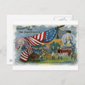 Herinneringen aan de onafhankelijkheidsoorlog briefkaart (Voorkant / Achterkant)
