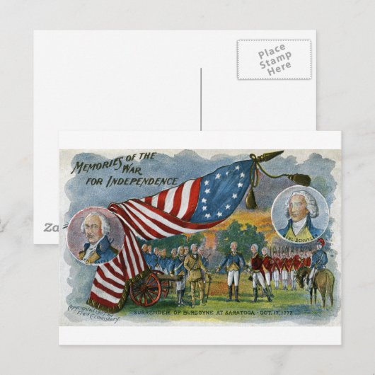 Herinneringen aan de onafhankelijkheidsoorlog briefkaart (Voorkant / Achterkant)