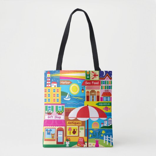 Herinneringen aan de Zeezijde Tote Bag (Voorkant)
