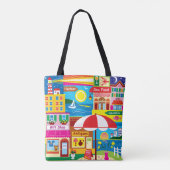 Herinneringen aan de Zeezijde Tote Bag (Achterkant)