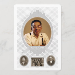 herinneringen aan familiefoto ' s programmakaart