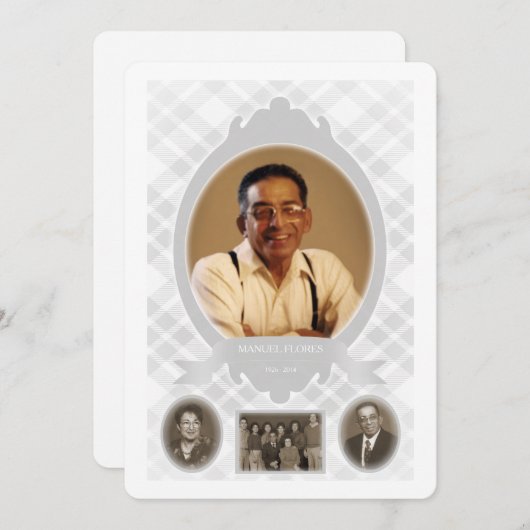 herinneringen aan familiefoto ' s programmakaart (Voorkant / Achterkant)