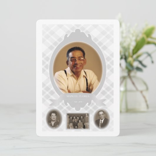 herinneringen aan familiefoto ' s programmakaart (Staand voorkant)