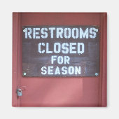 Herinneringen aan kamperen, Toiletten gesloten voo Magneet (Voorkant)