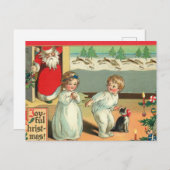 Herinneringen aan Kerstmis: Ansichtkaart uit het v Briefkaart (Voorkant / Achterkant)