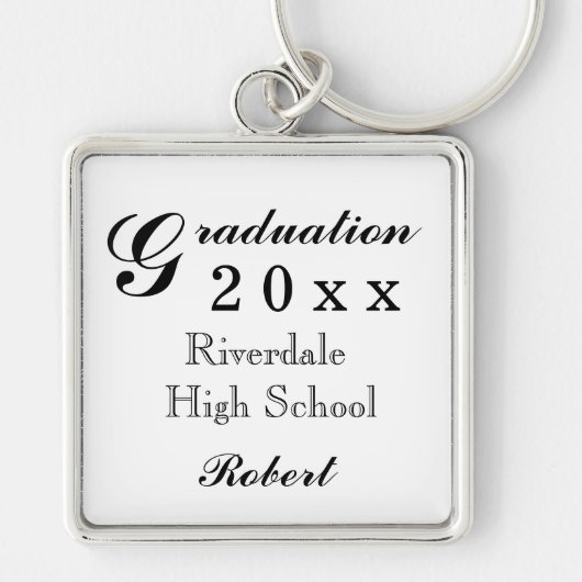 Herinneringen aan mijn afstuderen sleutelhanger (Voorkant)