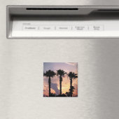 Herinneringen aan palmbomen bij zonsondergang | Li Magneet (Insitu (Vaatwasser))