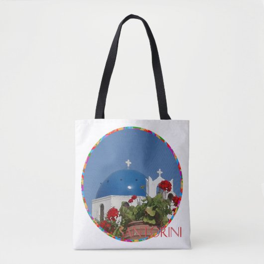 Herinneringen aan Santorini Tote Bag (Voorkant)