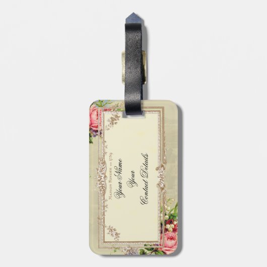 Herinneringen aan Versailles (detail) Bagagelabel (Achterkant verticaal)