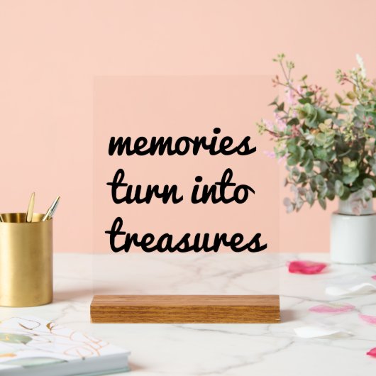 Herinneringen Acryl Teken Acryl Bord (Huwelijk)