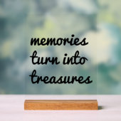 Herinneringen Acryl Teken Bord (Neutraal)