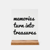 Herinneringen Acryl Teken Bord (Voorkant)