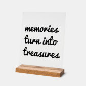 Herinneringen Acryl Teken Bord (Hoek)