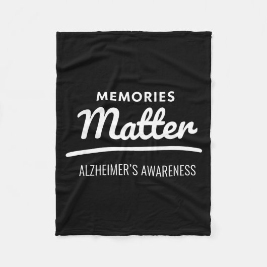 Herinneringen alzheimer bewustzijn fleece deken (Voorkant)