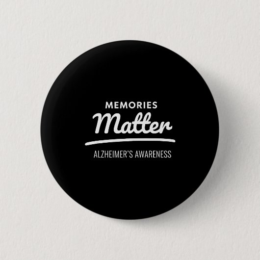 Herinneringen alzheimer bewustzijn ronde button 5,7 cm (Voorkant)
