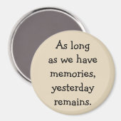 Herinneringen blijven rond Magnet (Voorkant / Achterkant)