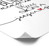 herinneringen bouwen, een Jenga-trouwbord tekenen Poster (Hoek)