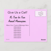 Herinneringen briefkaart zoogdier (Achterkant)