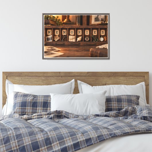Herinneringen Canvas Afdruk (Insitu (Slaapkamer))