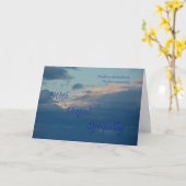 Herinneringen Condoleances Denken aan je Sympathie Kaart (Gele Bloem)