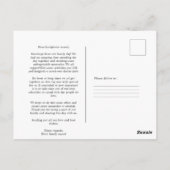 Herinneringen die een leven lang duren: onze dag v briefkaart (Achterkant)