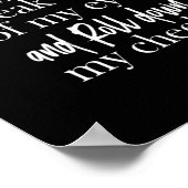 herinneringen die soms uit mijn ogen glippen en ro poster (Hoek)