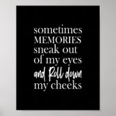 herinneringen die soms uit mijn ogen glippen en ro poster (Voorkant)