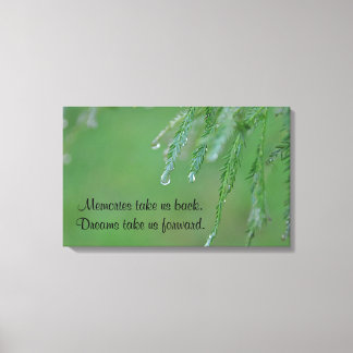 Herinneringen en dromen Canvas Afdruk