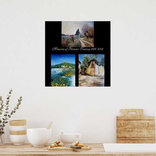 Herinneringen Florence-Toscane Poster (Keuken)