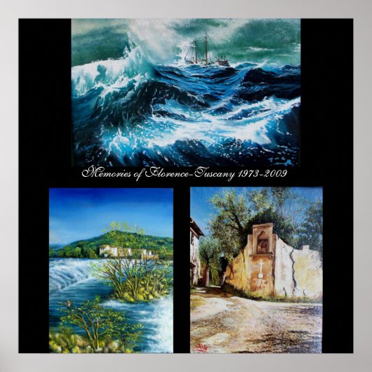 Herinneringen Florence-Toscane Poster (Voorkant)