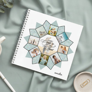 Herinneringen Foto Collage Zee Glas ID1016 Notitieboek