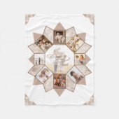 Herinneringen Fotocollage Aarde Tonen ID1016 Fleece Deken (Voorkant)