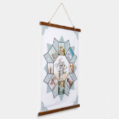 Herinneringen Fotocollage Zee ID1016 Hangend Wandkleed (Gebogen)