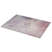 Herinneringen: Gerbera Flower + Peacock Feather Snijplank (Hoek)