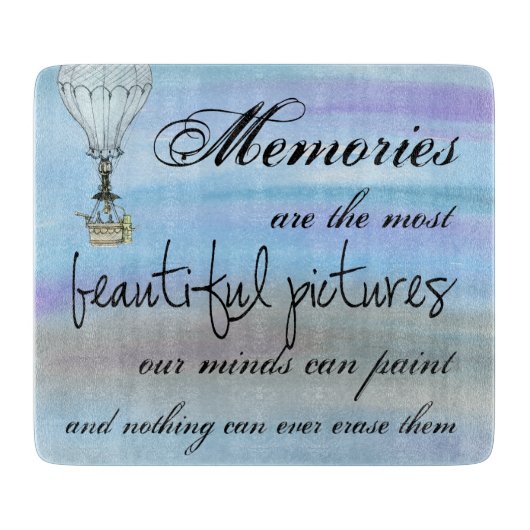 Herinneringen Glas Snijplank (Voorkant)