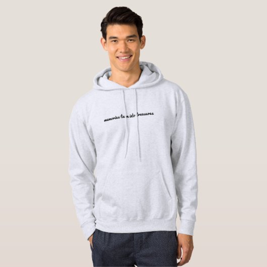 Herinneringen Heren Basic Hoodie (Voorkant volledig)