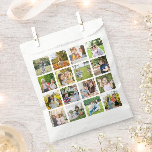 Herinneringen in Beweging: 16 Fotocollage Bedankzakje (Geknipt)