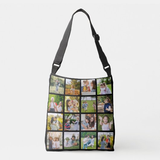 Herinneringen in Beweging:  16 Fotocollage Crossbody Tas (Voorkant)