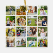 Herinneringen in Beweging:  16 Fotocollage Keramisch Ornament (Voorkant)