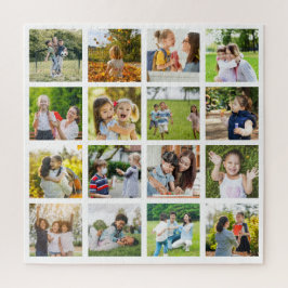 Herinneringen in Beweging: 16 Fotocollage Legpuzzel