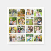 Herinneringen in Beweging:  16 Fotocollage Servet (Voorkant)