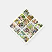 Herinneringen in Beweging:  16 Fotocollage Servet (Hoek)