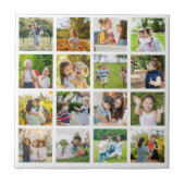 Herinneringen in Beweging:  16 Fotocollage Tegeltje (Voorkant)