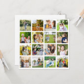 Herinneringen in beweging: aanpasbare fotocollage kaart (Voorkant / Achterkant in situ)